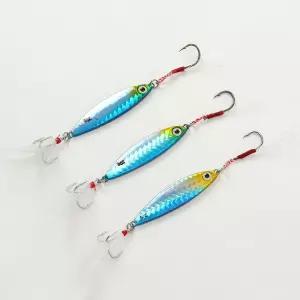 유혹 메탈 지그 3p세트 20g 블루 바이브 갈치 루어