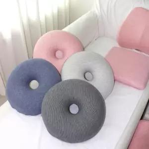 한일 고밀도 메모리폼 도넛방석 40X40 두꺼운 사계절 치질 산모 임산부 사무실 원형 의자 차량 방석