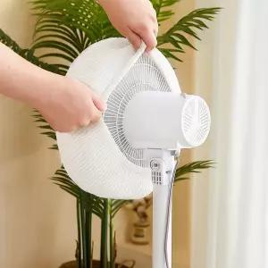 모던코지 선풍기 커버 헤드 머리 보관 덮개 화이트