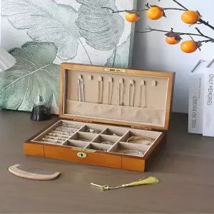 원목 보석함 레트로 패물함 악세서리 거울 쥬얼리 5단