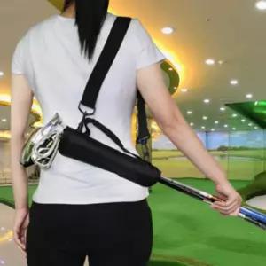 원컬러 골프 연습장 캐디 숄더 하프백 휴대용 미니백 필수 가방