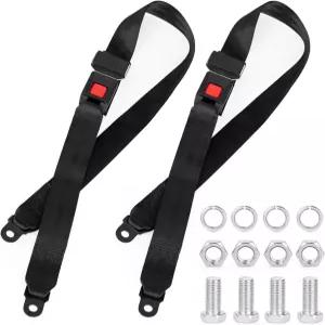 야마하 UTV EZGO 클럽 카 고 카트용 2팩 골프 시트 랩 스트랩 벨트 키트 전면 후면 볼트 포함 없음