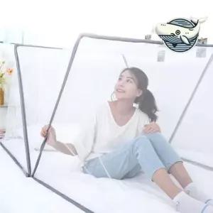 방충망 원터치 빠른 설치 모기장 접이식 이중형 침대