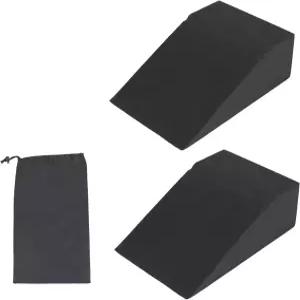 발뒤꿈치 높이 스쿼트 웨이트 팅 송아지 스트레칭 경사 보드를 위한 웨지 블록 2팩과 이동성 균형 및 근력