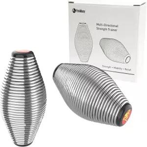 2팩 그립 근력 트레이너 골드보이 스프링 스트레스 볼 - 손 엄지 운동기 강화기 불안 요법