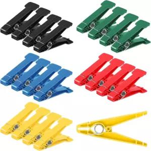 HJZII 20개 등급 핀치 핀 운동기구 손가락 손 강화 클립 그립 근력 트레이너 컨디셔닝용