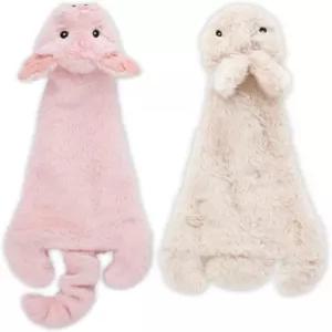 실내 놀이를 위한 부드럽고 내구성이 뛰어난 패브릭 소재의 삐걱거리는 강아지 장난감을 제공하는 최고의