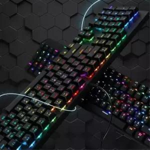 노트북키보드 적축 게이밍 기계식 키보드 사출 키캡 LED 유선