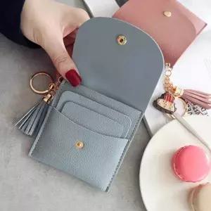 여자 미니 손지갑 베이직 카드 태슬 직장인 반지갑 여자카드지갑