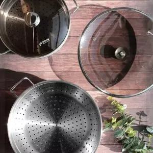 [RIZPICK]키친아트 통3중 스텐 찜냄비 마스터피스 36cm