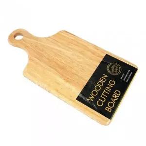 [RIZPICK]고무나무 도마 원목 주방 조리용 손잡이 나무도마