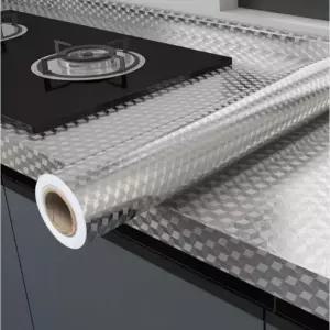 접착식 방수 시트지 주방용 은박 시트지 싱크대 오염 방지