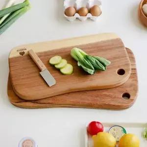 [RIZPICK]보스퀘 ME 메흐 원목 웨이브 나무 도마 2size 주방도마 사각도마