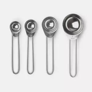 [RIZPICK]티스푼 세트 베이킹 조리도구 스텐 계량스푼 4종