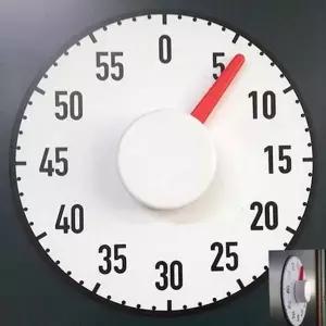 [RIZPICK]자석 타이머 태엽식 시간 칠판 카운트다운 아날로그 빅사이즈 60분