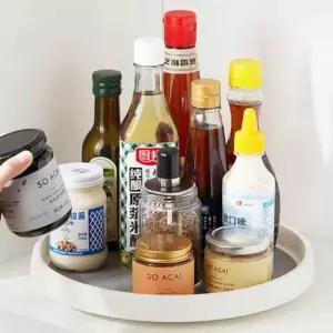 양념통트레이 회전식 화장대 정리대 수납 받침대