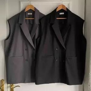 빅사이즈카라베스트 U128L505 페이지테일러드박시조끼 RA