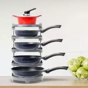 냄비 정리대 5단 후라이팬 거치대 주방 씽크대 수납 선반