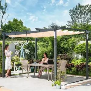 옥상 조립식파고라 정자 야외 조립식 테라스 쉼터 루프탑 인테리어