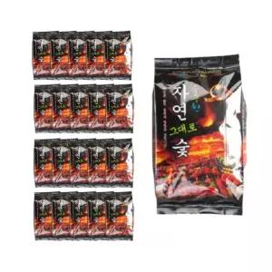 지피니 순수 참숯 700g + 착화제 포함 20개입 1박스