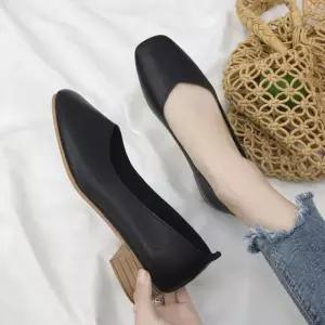 우드굽 플랫슈즈 결혼식하객 하객패션 편안한구두 이쁜