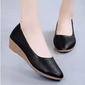여성 230250 웨지힐 통굽 플랫슈즈 단화 로퍼