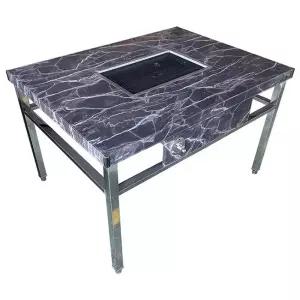 고기불판테이블 캠핑용 바베큐 삼겹살 화로 고기불판