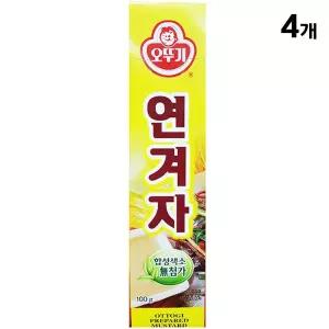 튜브 연겨자(튜브 오뚜기 100g)X4