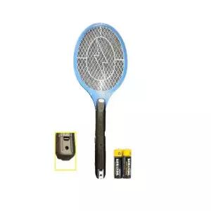 고효율 3중안전망 전기모기채 건전지포함 파리채 모기