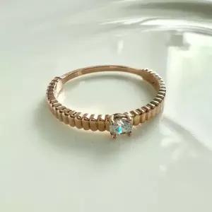 큐빅 더 퀸 반지 18k 로즈골드 26호