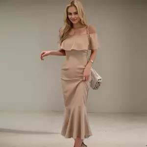 스커트 원피스 여성 롱 예쁜 힙스터 쉬폰 보트넥 SPO마켓1