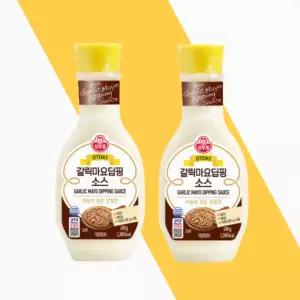 오뚜기 갈릭마요 딥핑소스 240g 2개 갈릭마요네즈 치킨 감튀 디핑소스