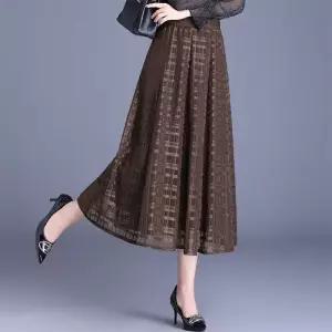 여자 스커트 가을 오피스룩망사 체크 우산 A라인 데일리 슬림핏 SPO마켓3