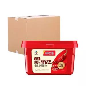 [CJ ENM][박스] CJ 해찬들 태양초 골드고추장 3kg 4입