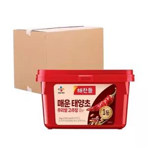 [CJ ENM][박스] CJ 해찬들 우리쌀 매운고추장 3kg 4입