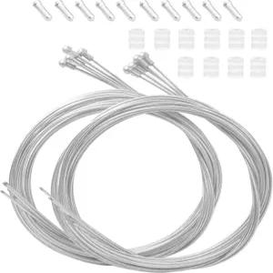 시마노 스람 로드 산악 자전거를 위한 Ciomszan 10PCS 브레이크 케이블 데일러 시프터 앞뒤 라인 시프트