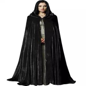 UQJE 전체 길이 후드 로브 성인 망토 라이딩 케이프 크리스마스 코스프레 의상