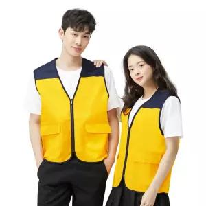 작업복 조끼 남성 여성 작업조끼 형광 봉사활동 이벤트 운동회 낚시 등산 단체유니폼 방역도우미 학교 마트