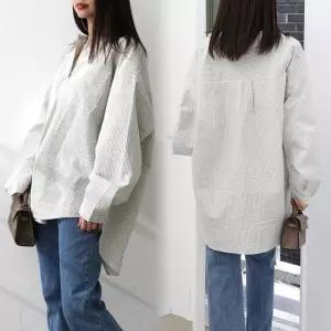 위쉬몰 LY 오프카라스트라이프남방 Q563H402) 빅사이즈