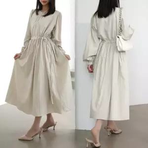 위쉬몰 LY 셀리라인스냅리본원피스 Q564H402) 빅사이즈