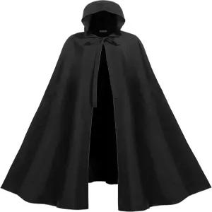 SightYoung 여성 르네상스 망토와 팔 구멍 중세 후드 성인 호빗 케이프 할로윈