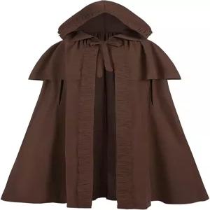 후드가 달린 누오키 르네상스 망토 여성 중세 할로윈 코스프레 나이트 고딕 마녀