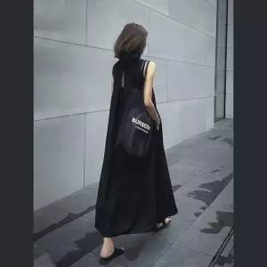 임산부 여자 코디 빅사이즈여성 봄 민소매 롱원피스