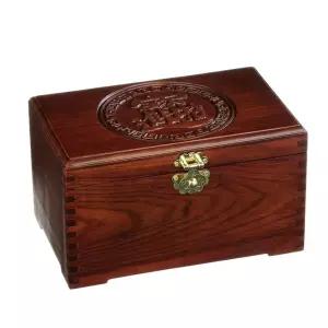 돌반지 보석함 자개함 중 보관함 로즈우드 벨벳 골드바 조각 나무