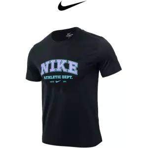 나이키 드라이 기능성 프린트 반팔티 블랙 편한작업복 기본티 행사단체복 스포츠코디 아웃도어티셔츠