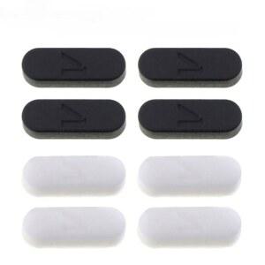 Xbox 시리즈 X S용 Xbox One용 Xbox 360용 4pcs 고무 하우징 케이스 고무 커버 발 패드 교체(블랙)