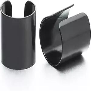 2pcs 스테인리스 스틸 이어 커프 클립 비피어링 남녀용 귀걸이