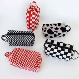 벨벳 파우치 데일리 메이크업 코스메틱 화장품 파우치 다용도 클러치 보관함 여행용 필통 물품 작은 여행