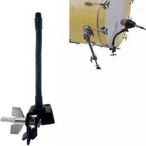 드럼 세트 베이스 후프 텐션 로드가 있는 마이크 클립 홀더용 TUORE 림 클램프 타악기 마운트 부착물