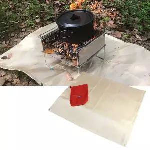 캠핑 방염 매트 대형 바베큐 그릴 불멍 난로 화로대